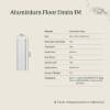 Aluminium Tile Insert Strip Drain - Cut to size - 1M Brushed Brass