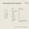 Aluminium Tile Insert Strip Drain - Cut to size - 1M Warm Brushed Nickel