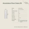 Aluminium Tile Insert Strip Drain - Cut to size - 2M Brushed Brass