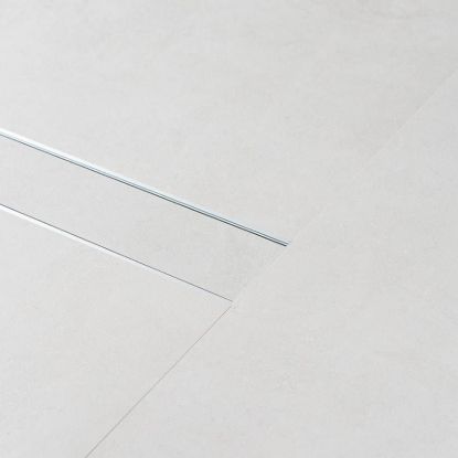 Aluminium Tile Insert Strip Drain - Cut to size - 2M Brushed Silver
