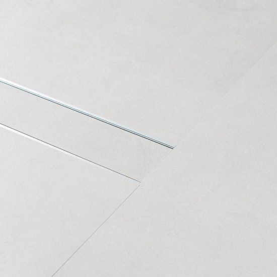 Aluminium Tile Insert Strip Drain - Cut to size - 2M Brushed Silver