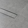 Aluminium Tile Insert Strip Drain - Cut to size - 2M Matte Black