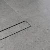 Aluminium Tile Insert Strip Drain - Cut to size - 2M Matte Black