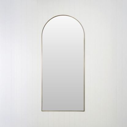 Arch Full Length Mirror Antique Brass