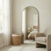 Arch Full Length Mirror Antique Brass