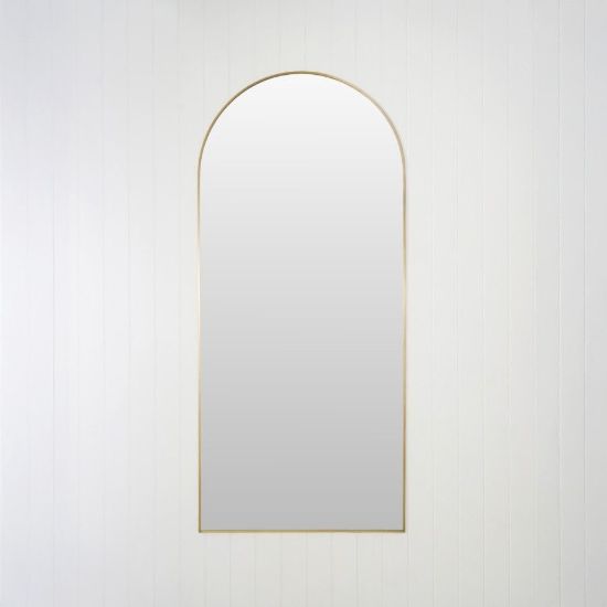 Arch Full Length Mirror Brushed Brass