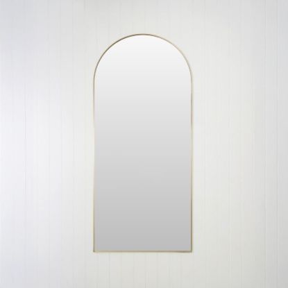 Arch Full Length Mirror Warm Brushed Nickel