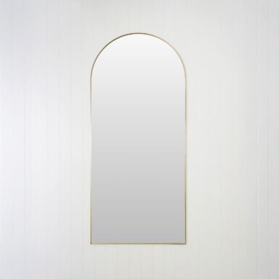 Arch Full Length Mirror Warm Brushed Nickel