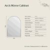Arch Mirror Cabinet Brushed Brass