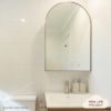 Arch Mirror Cabinet Warm Brushed Nickel