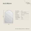 Arch Mirror Warm Brushed Nickel