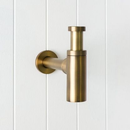 Basin Bottle Trap Antique Brass