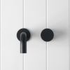 Wall Spout + Progressive Wall Mixer Matte Black