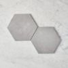 Bells Beach Charcoal Encaustic Look Hexagon Tile