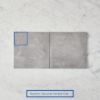 Bells Beach Charcoal Encaustic Look Square Tile