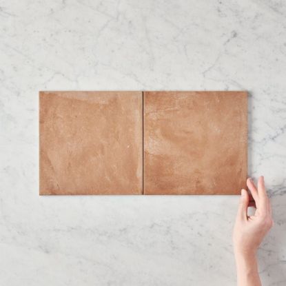 Boat Harbour Beach Terracotta Encaustic Look Square Tile