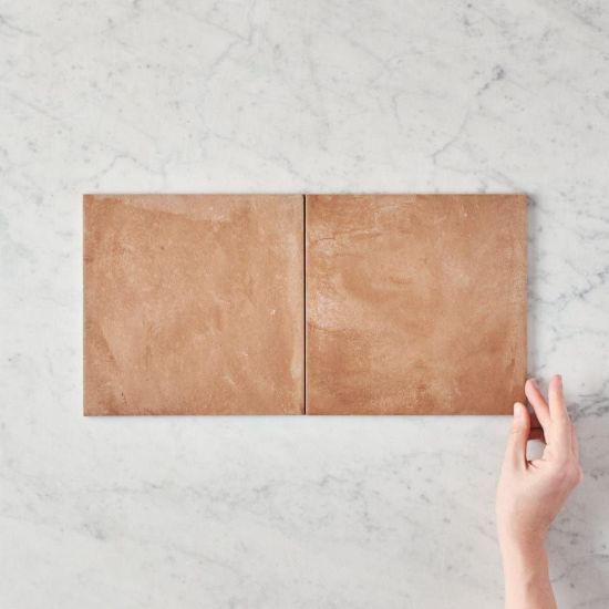 Boat Harbour Beach Terracotta Encaustic Look Square Tile