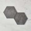 Brighton Beach Black Encaustic Look Hexagon Tile