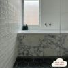 Brighton Beach Black Encaustic Look Hexagon Tile