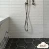 Brighton Beach Black Encaustic Look Hexagon Tile