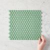 Broadwater Green Gloss Penny Round Mosaic Tile