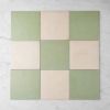 Bronte Checkerboard Sage & White Tile