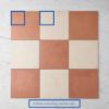 Bronte Checkerboard Terracotta & White Tile