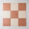 Bronte Checkerboard Terracotta & White Tile