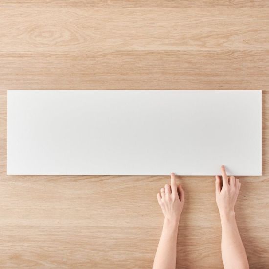 Brushgrove Matte White Tile 300x900mm