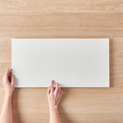 Brushgrove Matte White Tile 300x600mm