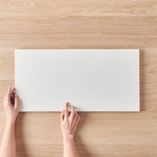 Brushgrove Matte White Tile 300x600mm