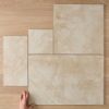 Byron French Pattern Travertine Look Sand Matte Tile