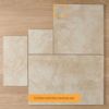 Byron French Pattern Travertine Look Sand Matte Tile
