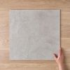 Byron Travertine Look Grey Matte Tile 600x600mm