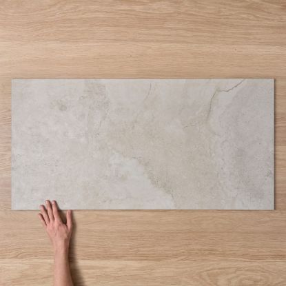 Byron Travertine Look Ivory Matte Tile 600x1200mm