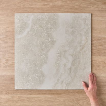 Byron Travertine Look Ivory Matte Tile 600x600mm