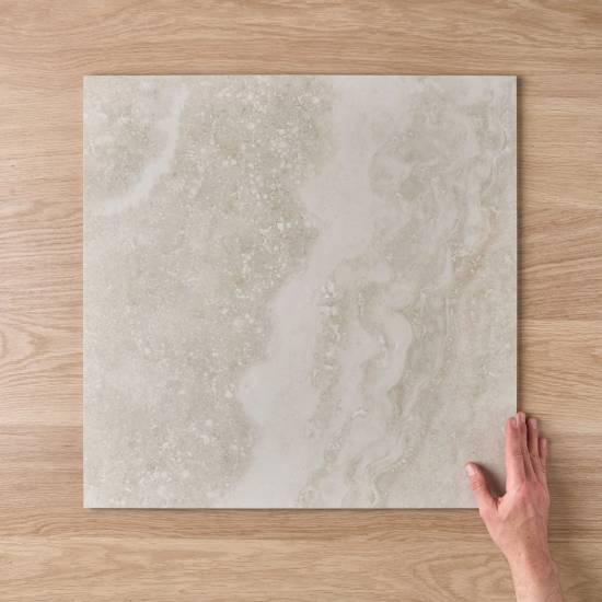Byron Travertine Look Ivory Matte Tile 600x600mm