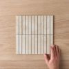 Byron Travertine Look Sand Kit Kat Matte Tile