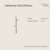 Cabinetry Pull 250mm Stainless Steel
