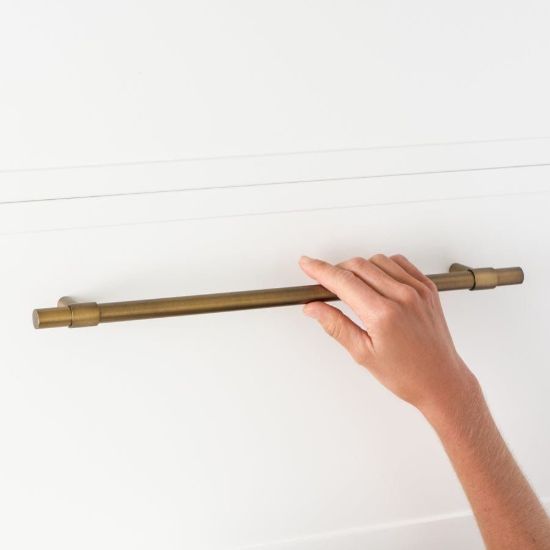 Cabinetry Pull 400mm Antique Brass