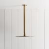 Ceiling Shower Arm and Head Brushed Brass