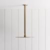 Ceiling Shower Arm and Head Warm Brushed Nickel