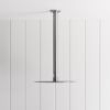 Ceiling Shower Arm and Head Stainless Steel