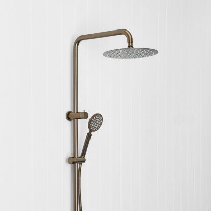 Combination Shower + Round Sprayer Antique Brass