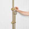 Combination Shower + Round Sprayer Brushed Brass