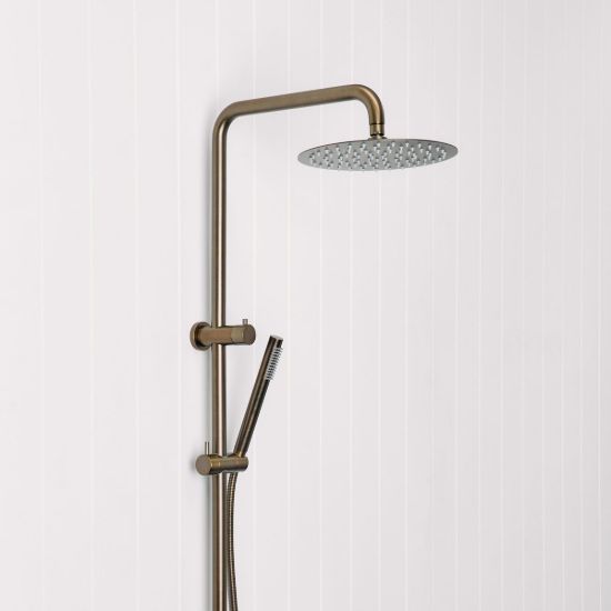 Combination Shower + Straight Sprayer Antique Brass
