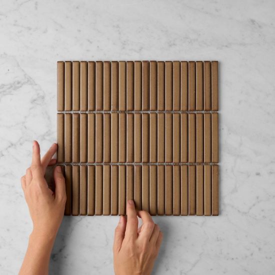 Coogee Antique Brown Matte Kit Kat Mosaic Tile
