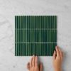 Coogee Antique Forest Green Kit Kat Mosaic Tile