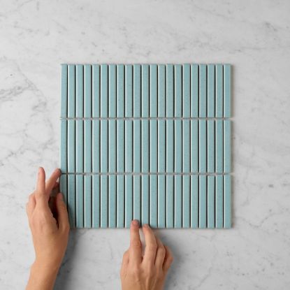 Coogee Sky Blue Kit Kat Mosaic Tile