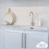Coral Bay Gloss White Fish Scale Tile